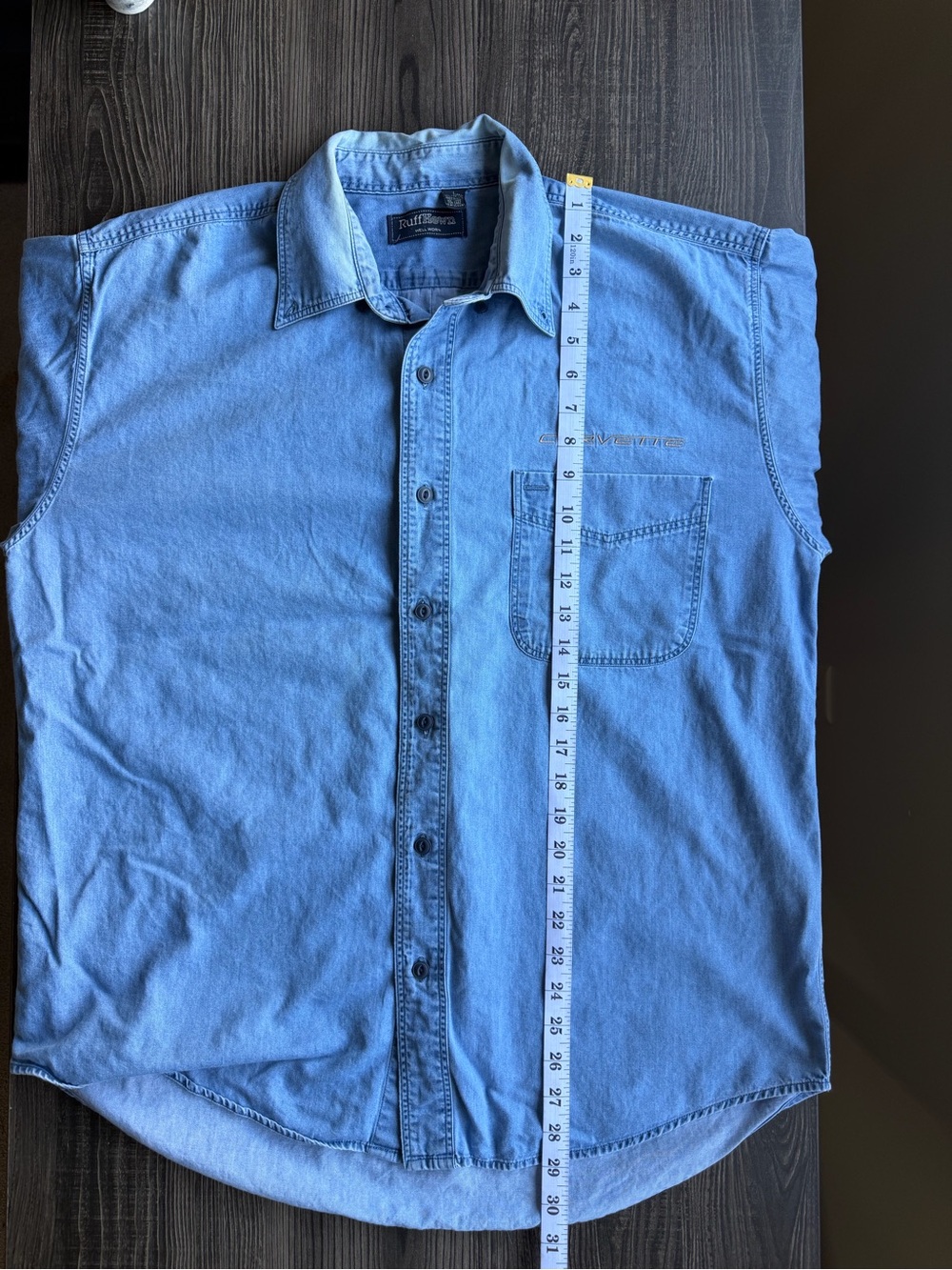Vintage Ruff Hewn denim button down top - Picture 2 of 7